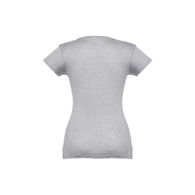 Camiseta Mujer Entallada de Algodón Escote V