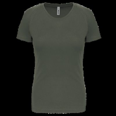 Camiseta de deporte mujer poliéster Dark Khaki Xxl
