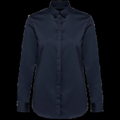 Camisa sarga manga larga chica Navy S