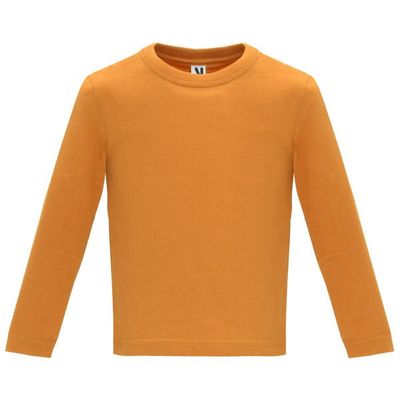 Camiseta Manga Larga Bebé Naranja 12 Meses