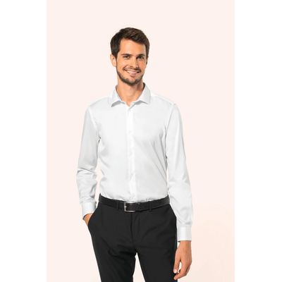 Camisa sarga manga larga