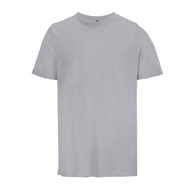 Camiseta Algodón Orgánico Corte Moderno Gris Puro Xs