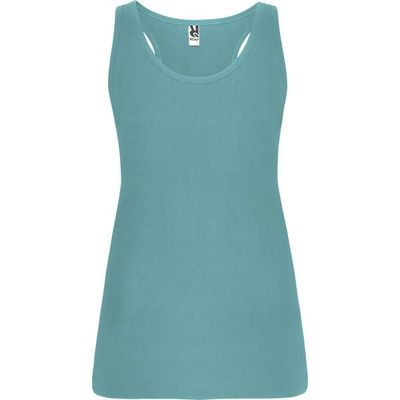 Camiseta Sin Mangas Entallada Espalda Nadadora Azul Dusty Xl