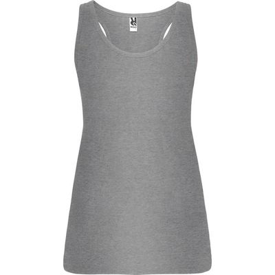 Camiseta Sin Mangas Entallada Espalda Nadadora Gris Vigore M