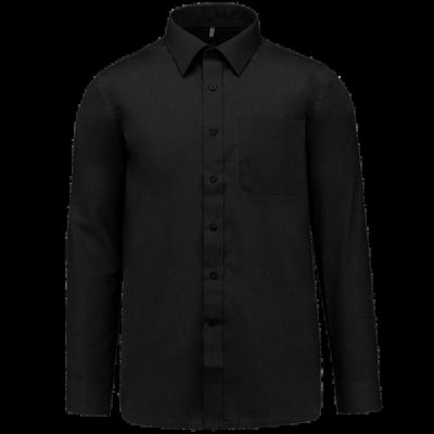 Camisa de polialgodón hombre Black L