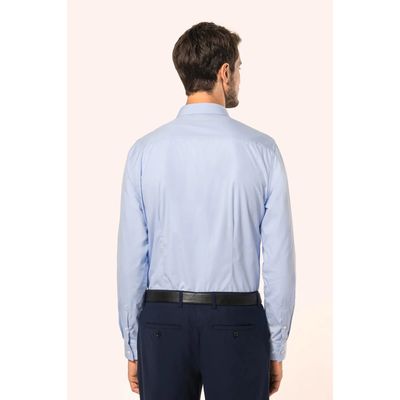 Camisa popelina algodón hombre
