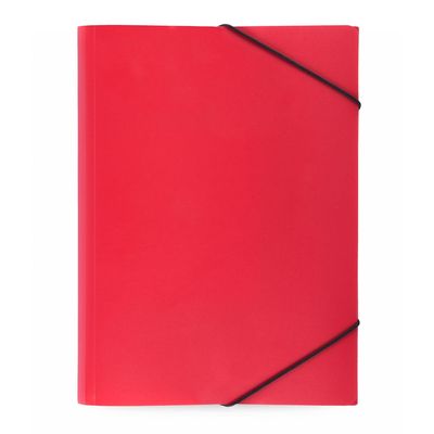 Carpeta en resistente PVC con gomas elásticas Roj