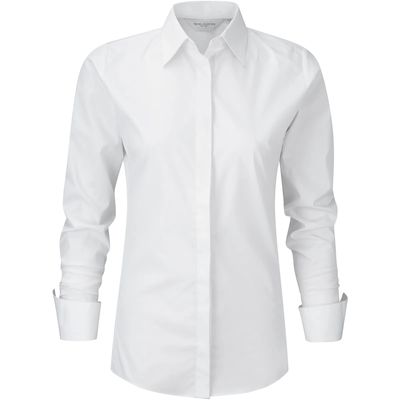 Camisa manga larga mujer White S
