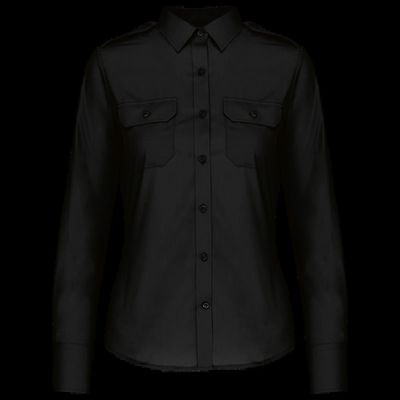 Camisa piloto manga larga mujer Black S