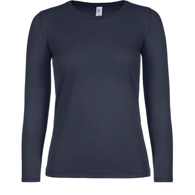 Camiseta clásica manga larga mujer Navy Xl