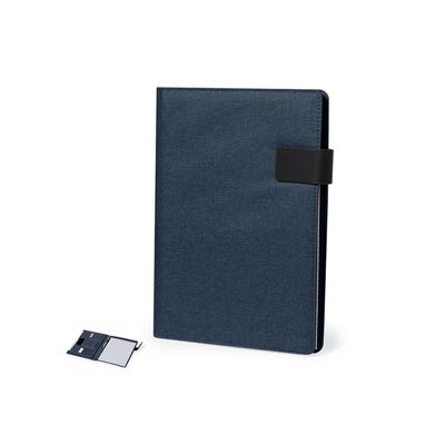 Carpeta RPET con solapa bloc soporte y bolsillos