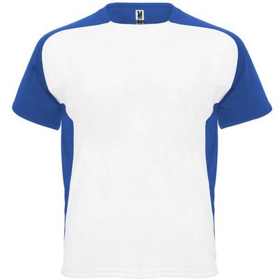 Camiseta técnica transpirable de secado rápido Blanco/Royal 12