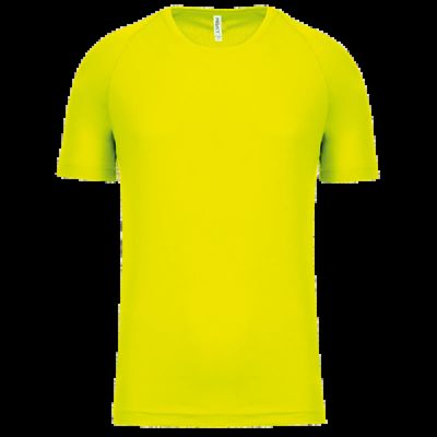 Camiseta de deporte hombre poliéster Fluorescent Yellow Xl