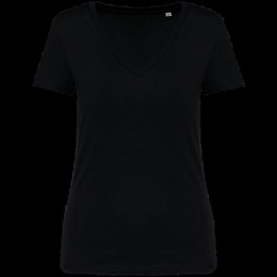 Camiseta algodón orgánico mujer Black Xs