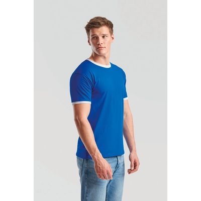 Camiseta de algodón con cuello contrastado