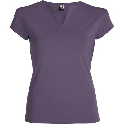 Camiseta CON cuello en V Lila 2Xl