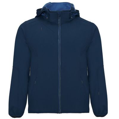 Cazadora Softshell con capucha extraíble Marino/Royal M
