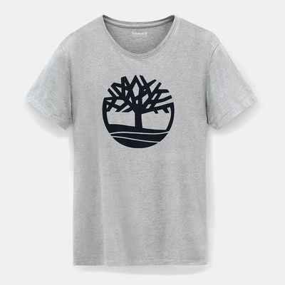 Camiseta con Logo de árbol Medium Grey Heather 3Xl