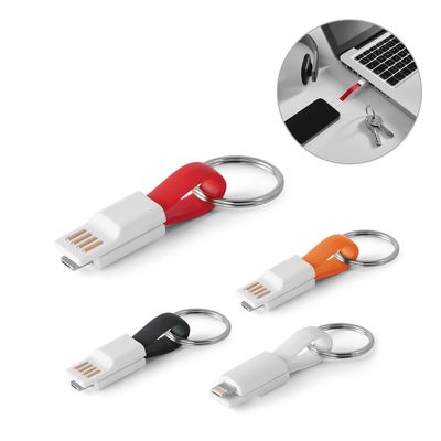 Cable USB llavero con conector 2 en 1