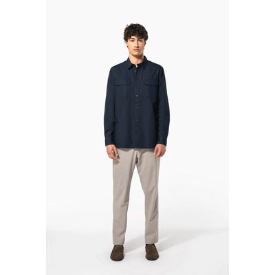 Camisa con 2 bolsillos parche