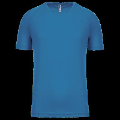 Camiseta de deporte hombre poliéster Aqua Blue L