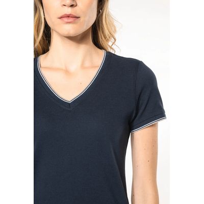 Camiseta de punto piqué mujer