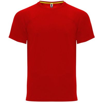Camiseta Técnica Unisex Manga Ranglán Rojo M