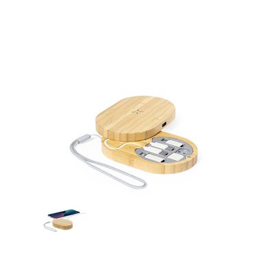 Cargador Qi 15W con Set de Cables