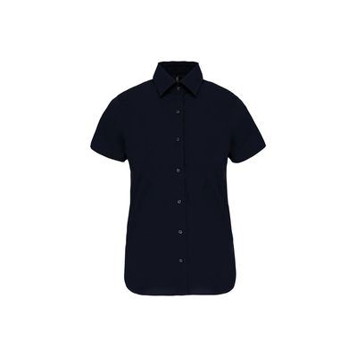 Camisa cómoda manga corta mujer Navy Xxl