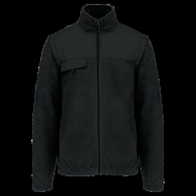 Cazadora de polar con mangas extraíbles Black S