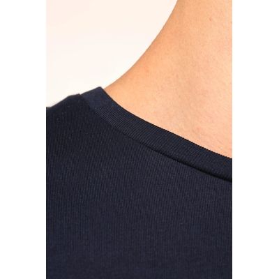 Camiseta algodón cuello redondo manga larga