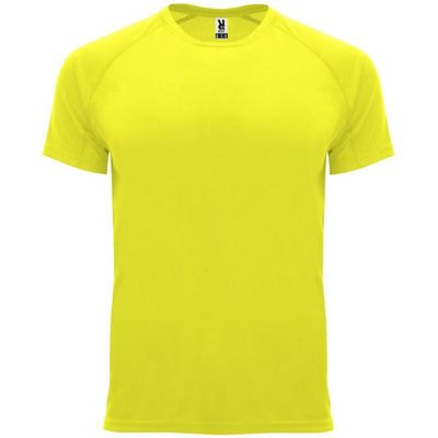 Camiseta técnica manga corta cuello redondo Amarillo Fluor L