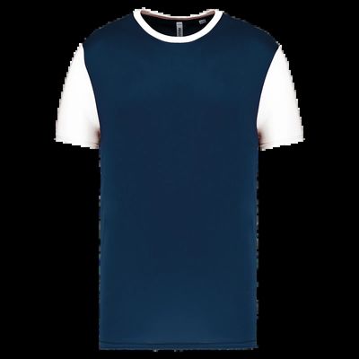 Camiseta bicolor infantil Sporty Navy / White 8/10 Ans