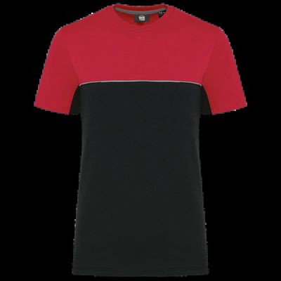 Camiseta bicolor eco Black / Red 4Xl
