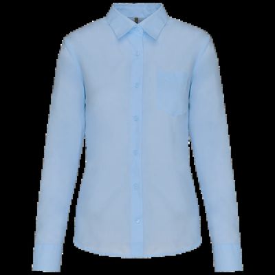 Camisa popelina polialgodón mujer Bright Sky S