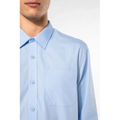 Camisa popelina manga larga hombre