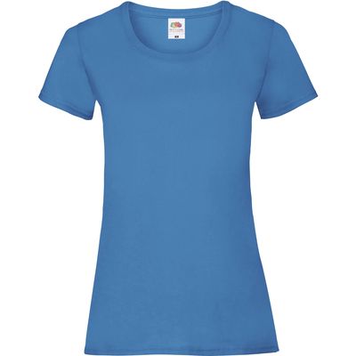 Camiseta entallada mujer 100% algodón Azur Blue S