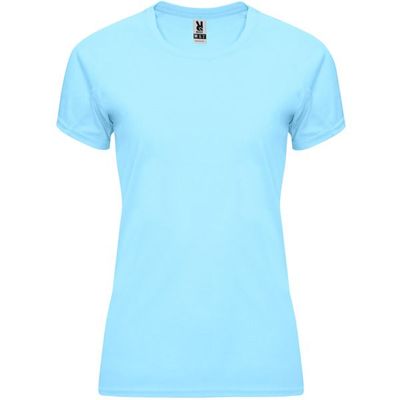 Camiseta Mujer Control Dry Entallada Celeste M