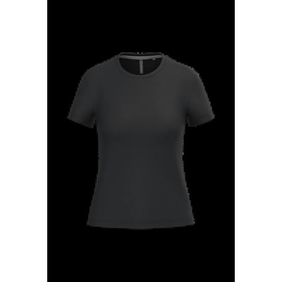 Camiseta manga corta mujer algodón Black 3Xl