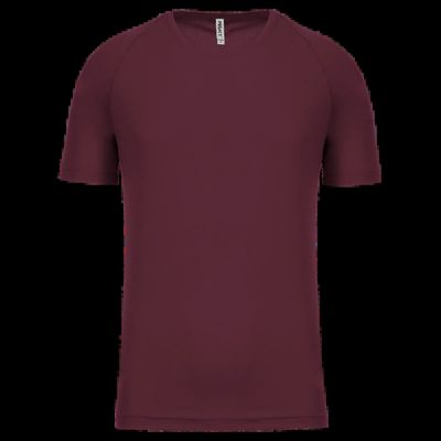 Camiseta de deporte hombre poliéster Wine Xs