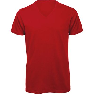 Camiseta Orgánica Cuello de Pico Hombre Red S