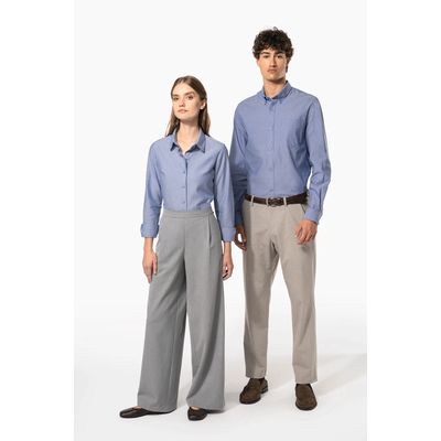 Camisa entallada mujer tejido de cuidado fácil