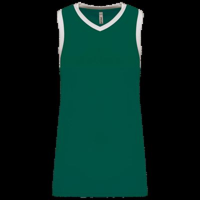 Camiseta baloncesto para mujer Dark Green / White Xxl