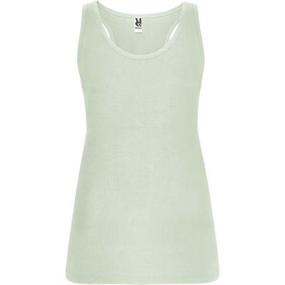 Camiseta Sin Mangas Entallada Espalda Nadadora Verde Mist 2Xl