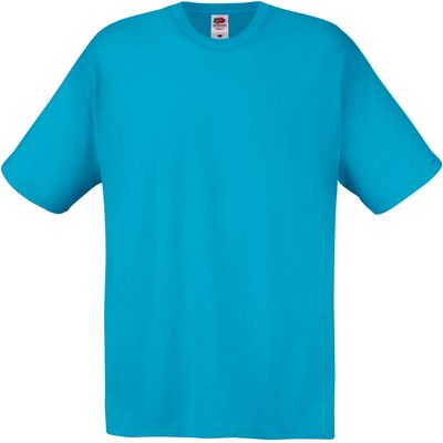 Camiseta niños algodón cuello redondo Azur Blue 3/4 Ans