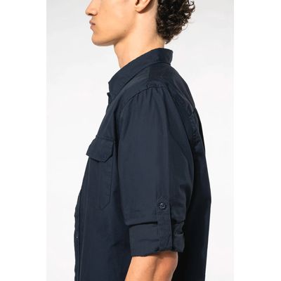 Camisa con 2 bolsillos parche
