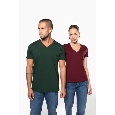 Camiseta de mujer cuello de pico