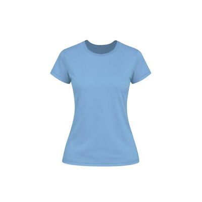 Camiseta Algodón Mujer Colores S a XXL Azc L