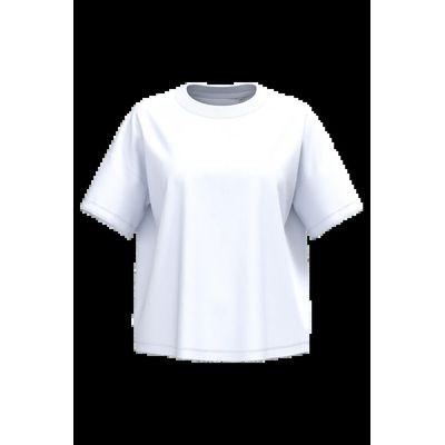 Camiseta algodón orgánico oversize mujer White S/M