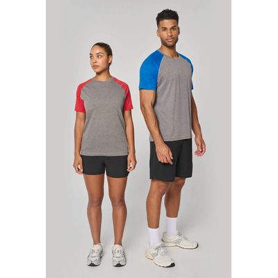 Camiseta bicolor Cuello redondo